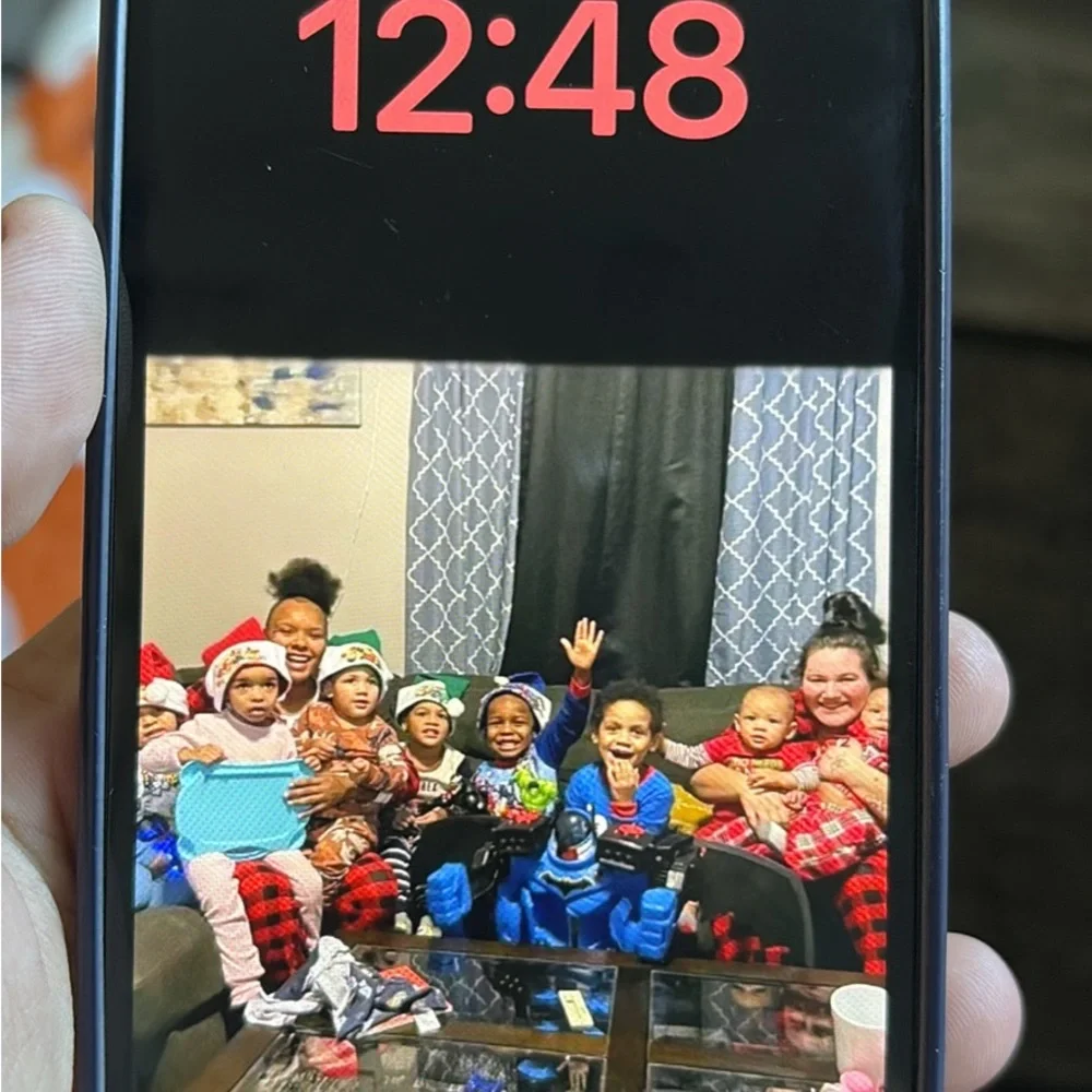 Apple iPhone with Black Frame